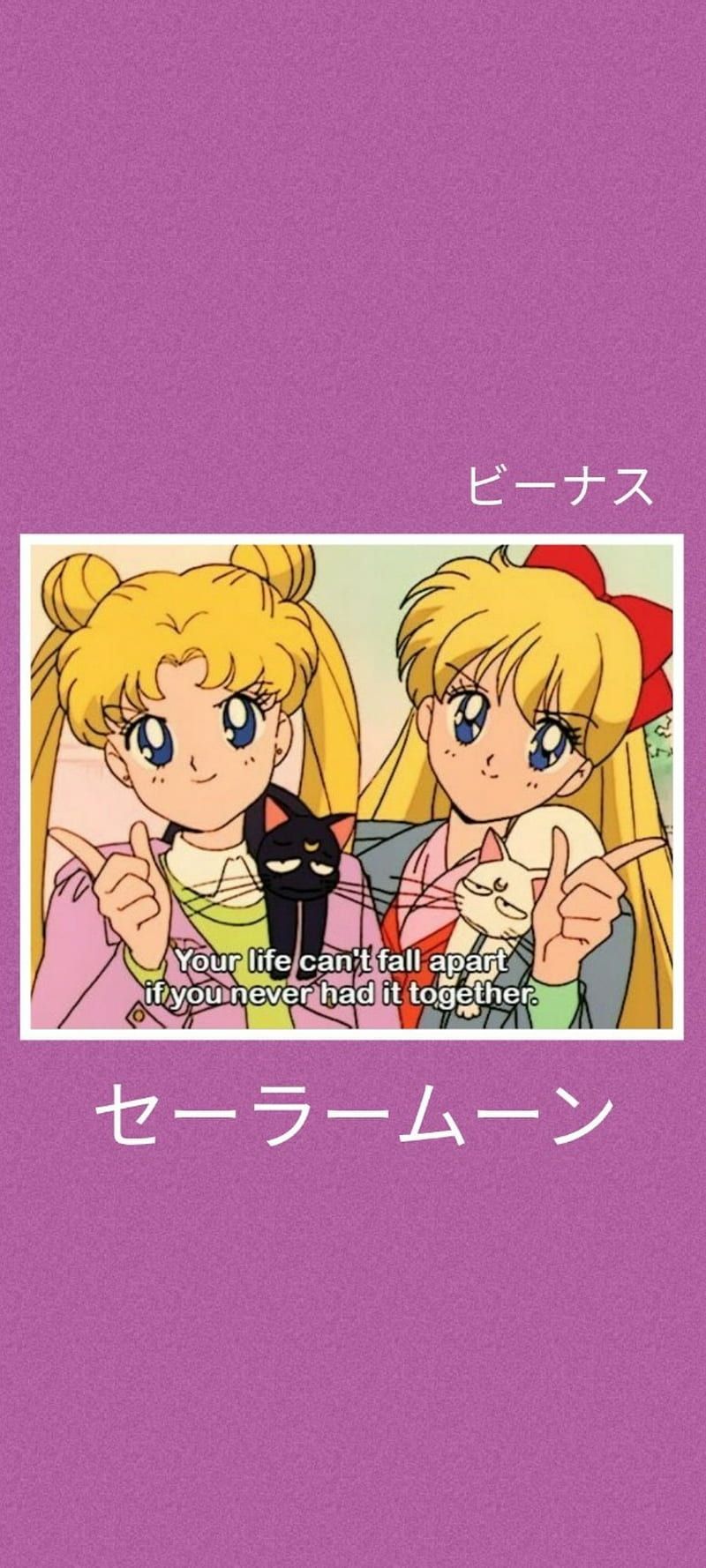 Sailor Moon Aesth aesthetic, anime, moon, quote, sailor guardians, sailor moon, HD phone wallpaper