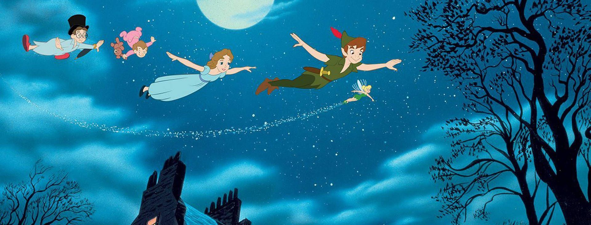 Download Tinker Bell With Peter Pan Wallpaper