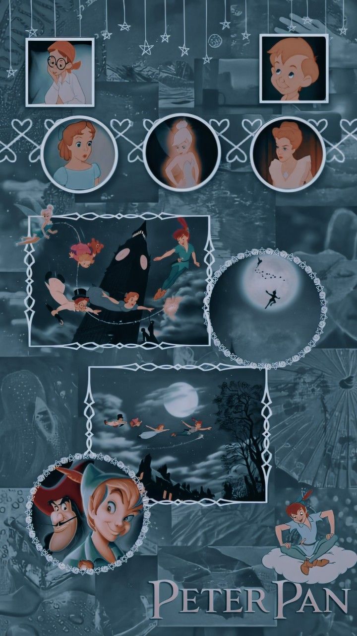 Edits Wallpaper Peterpan. Disney collage, Disney wallpaper, Disney characters wallpaper