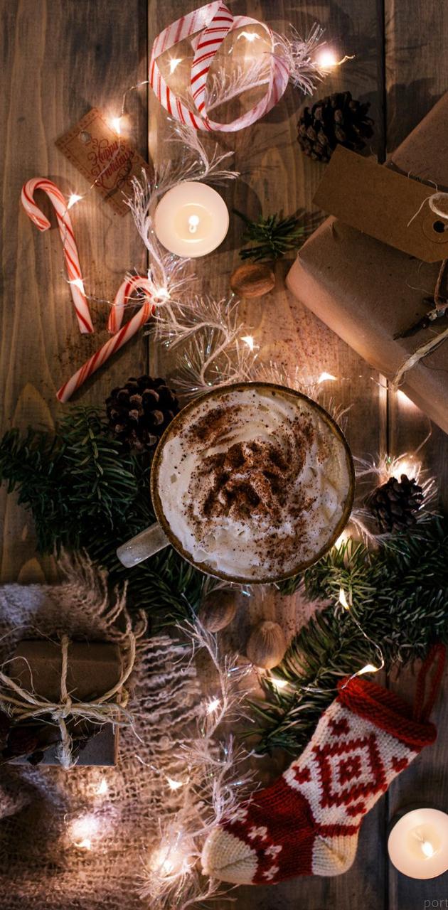 A cup of hot chocolate sitting on top - Cozy, chocolate