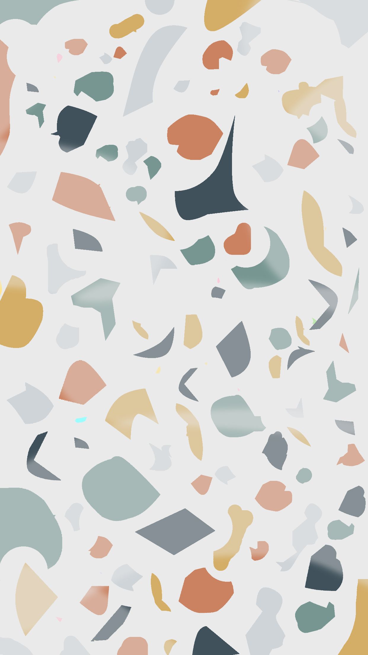 IPhone wallpaper of a pastel terrazzo pattern - Terrazzo