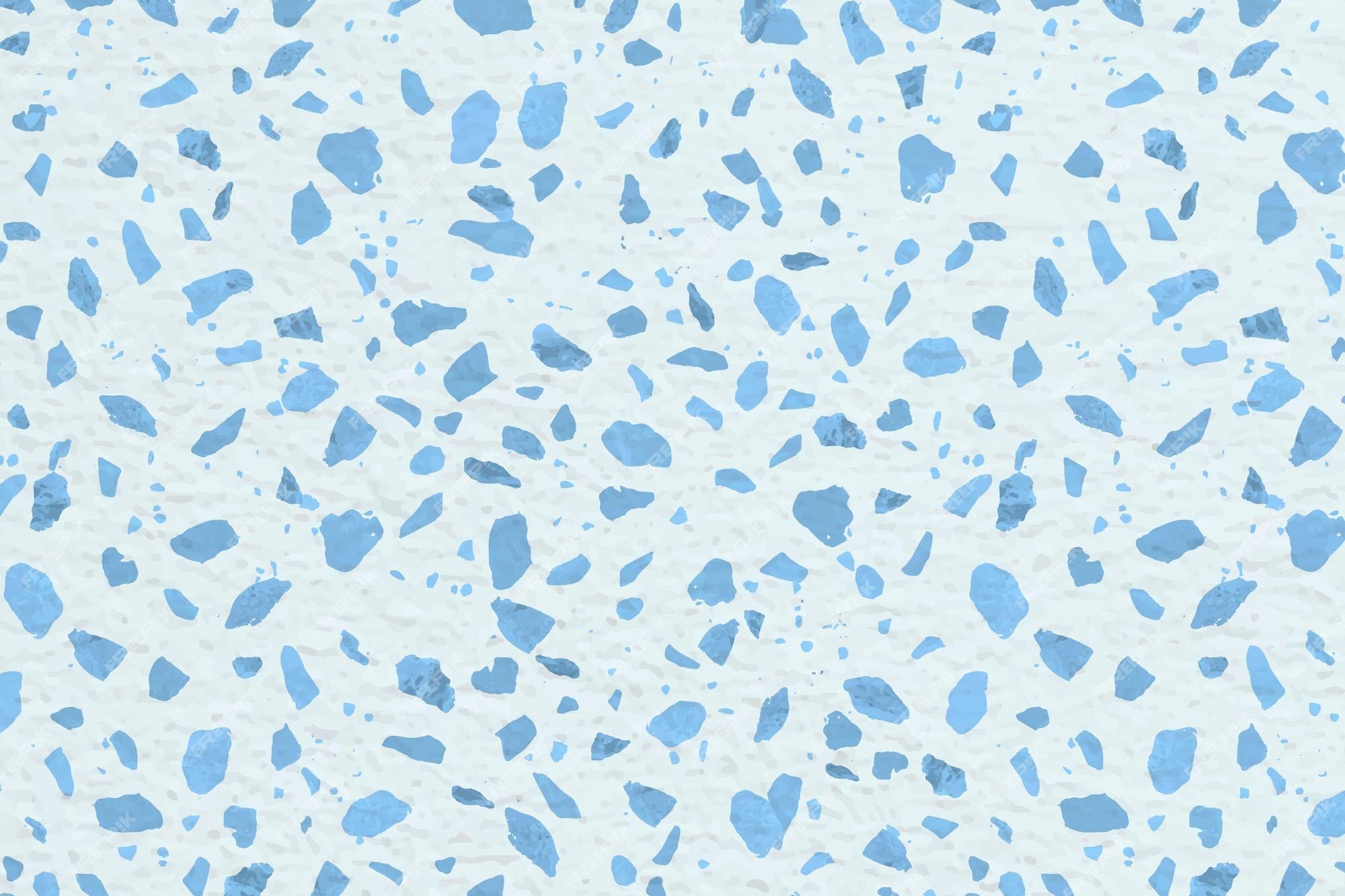 A close up of a blue and white speckled floor - Terrazzo