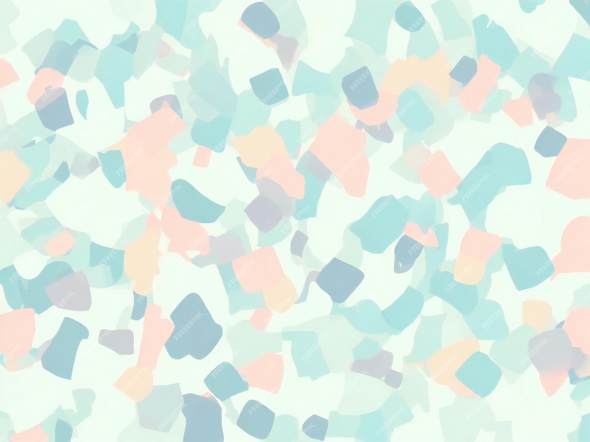 An abstract background of pastel colored shapes - Terrazzo