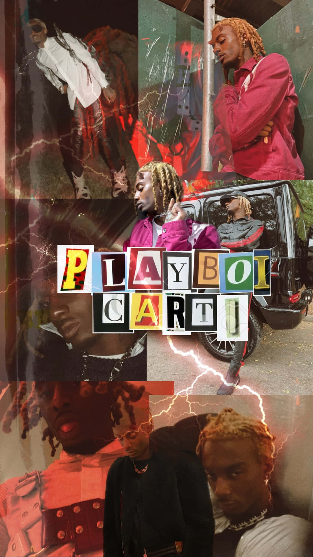 Download Playboi Carti expressing his artistic flare through his iphone Wallpaper