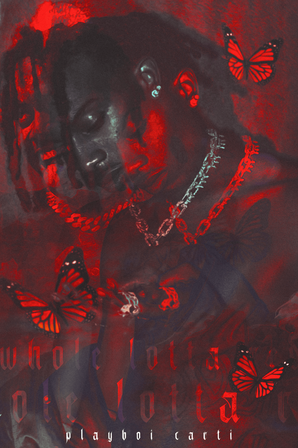 Playboi Carti 'Whole Lotta Red RGB' Poster