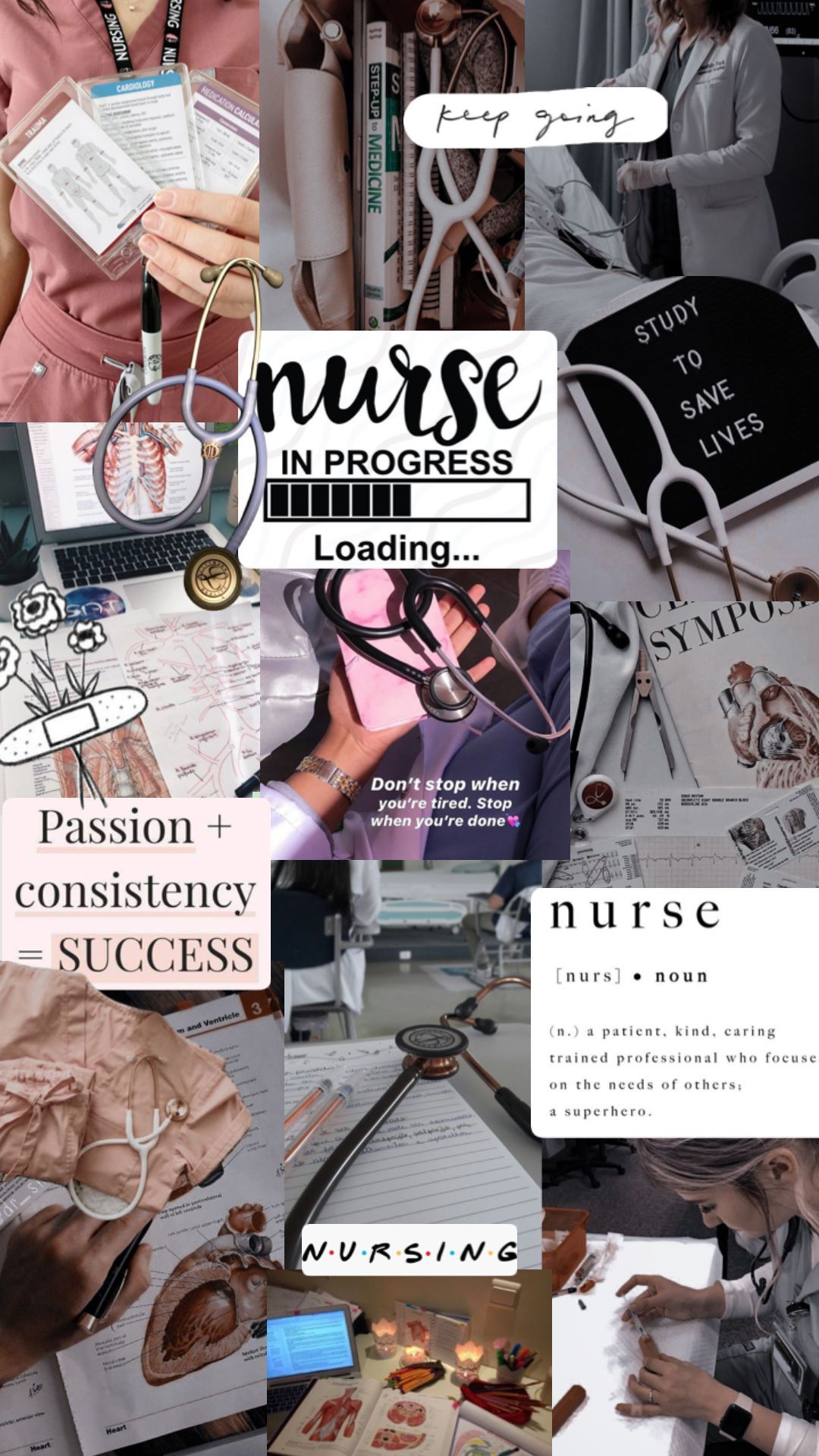 #nurse #aesthetic #aestheticboard #collageart #colla. Nursing school motivation, Nursing school inspiration, Nursing motivation
