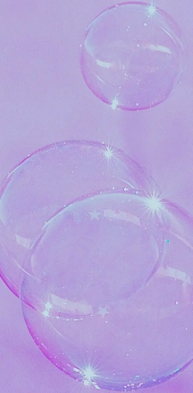 Lilac Bubbles wallpaper