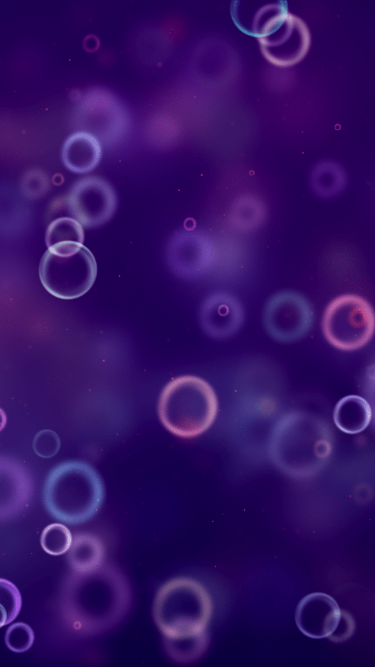 Bubbles Wallpaper 4K, Bokeh, Purple background, Blurred
