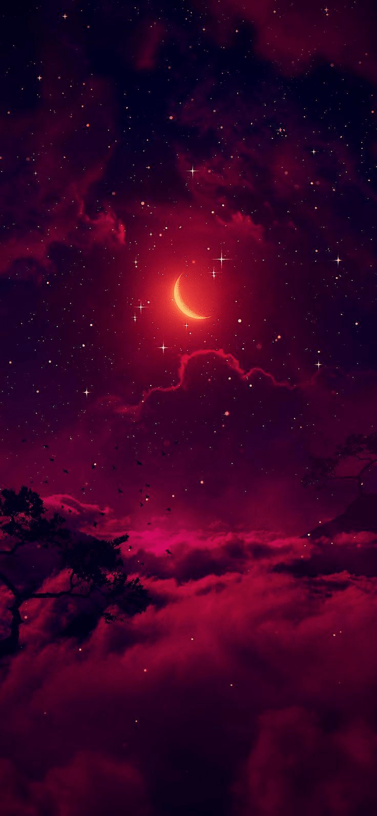 13) Crimson evening : aesthetic. Galaxy wallpaper, Pretty wallpaper background, Galaxies wallpaper
