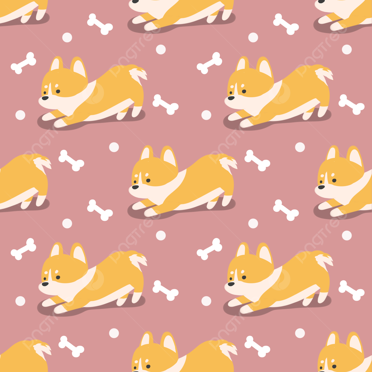 Cute Corgi Pink Background, Background, Wallpaper, Pattern Background Image And Wallpaper for Free Download