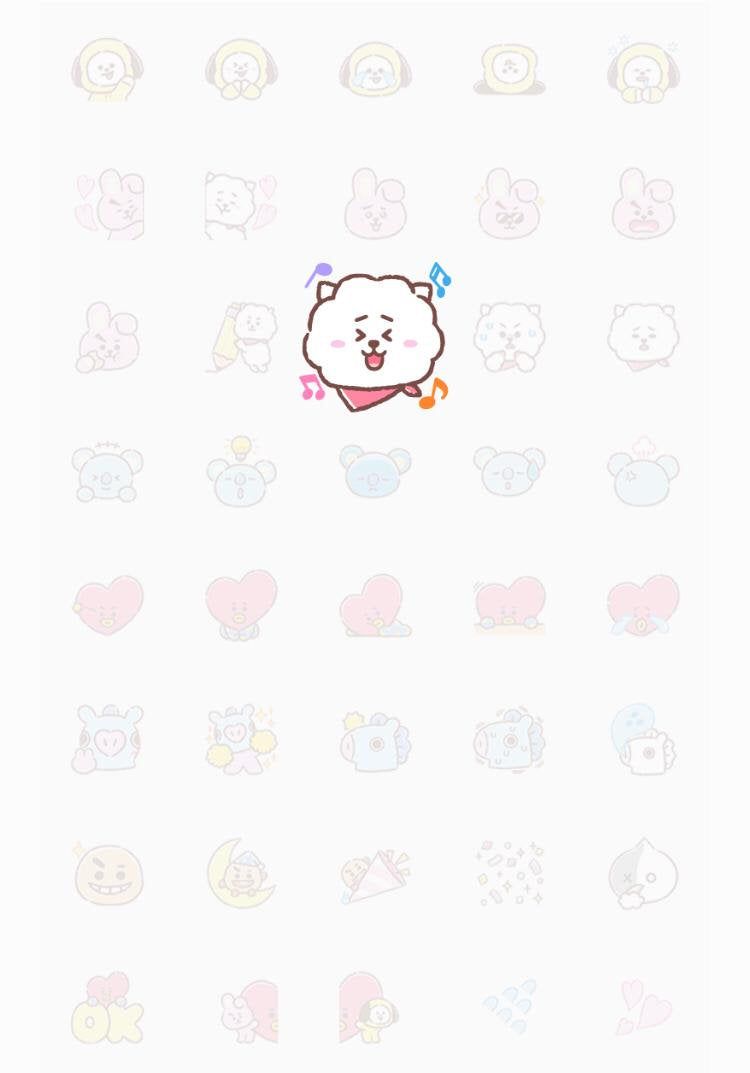 BT21 Washi emoji planner stickers 40 pcs
