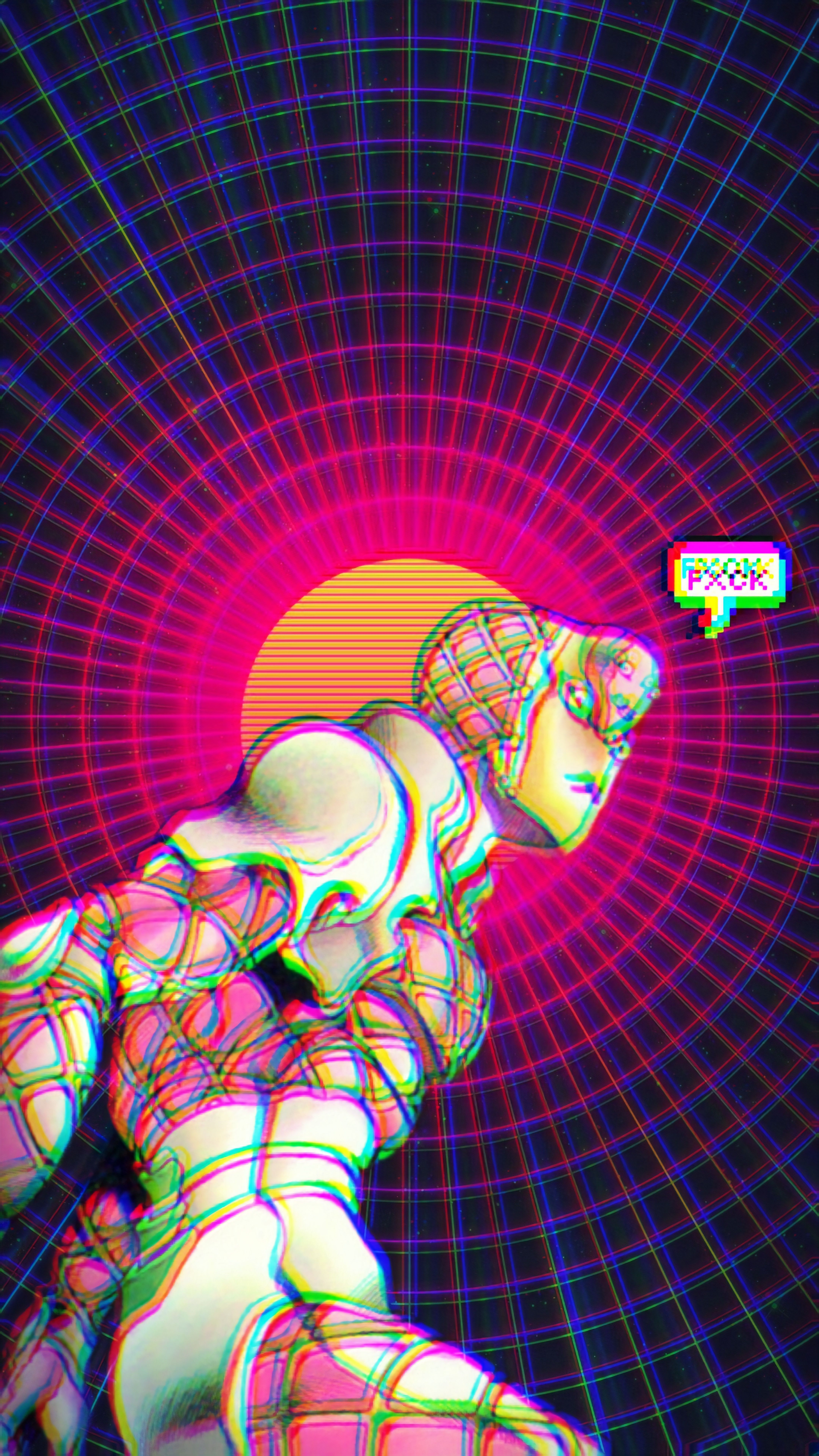 JJBA King Crimson Vaporwave. Jojo bizzare adventure, Jojo bizarre, Jojo anime