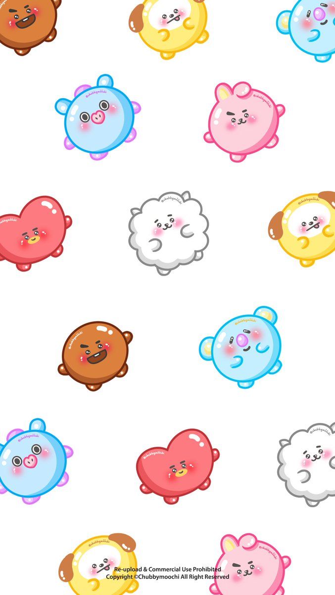 as my promise. mochi BT21 wallpaper