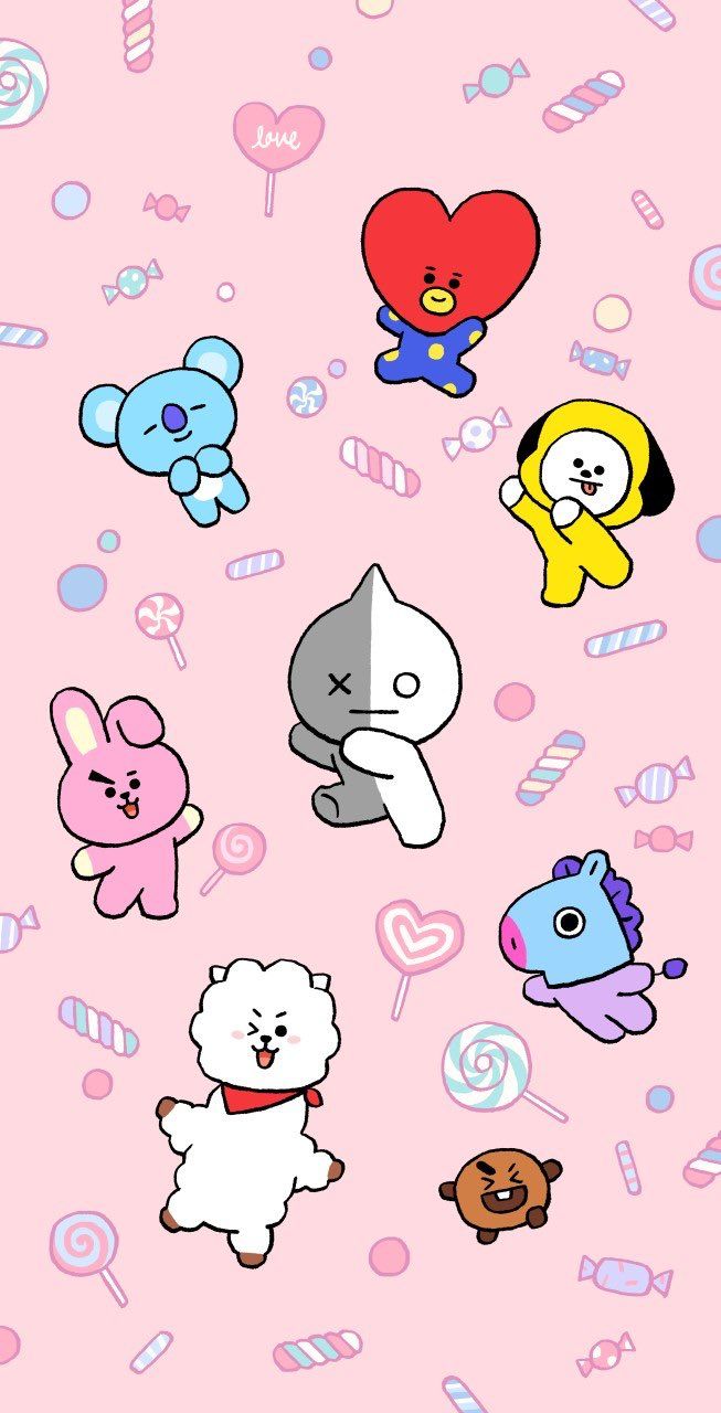 BT21 iPhone Wallpaper with high-resolution 1080x1920 pixel. You can use this wallpaper for your iPhone 5, 6, 7, 8, X, XS, XR backgrounds, Mobile Screensaver, or iPad Lock Screen - BT21