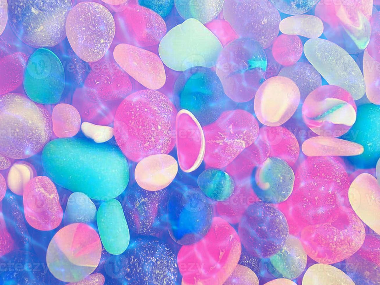 A pile of small colorful stones - Bubbles