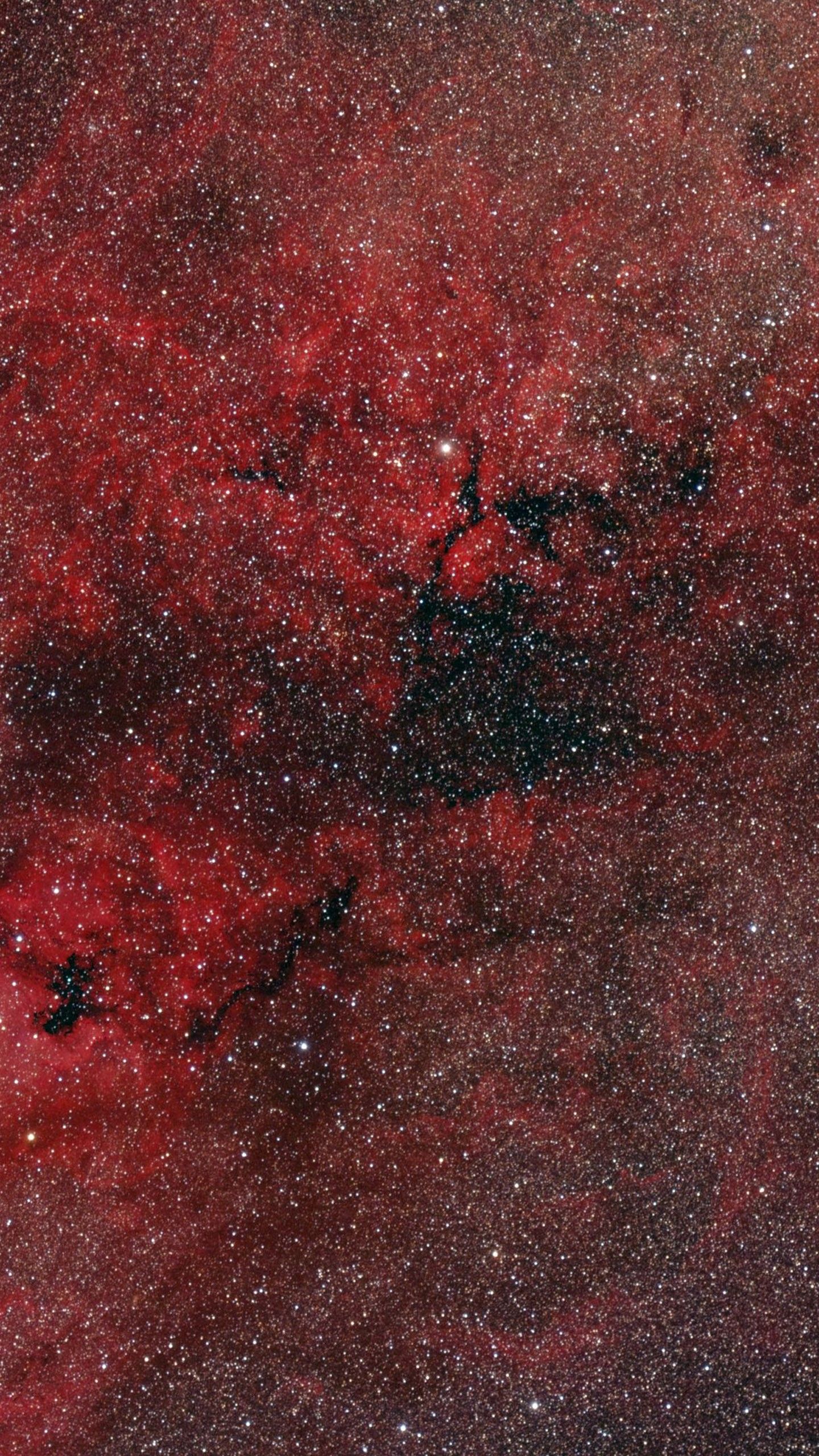 Red Black Nebula Glare Glow Stars Space During Nighttime 4K HD Space Wallpaper