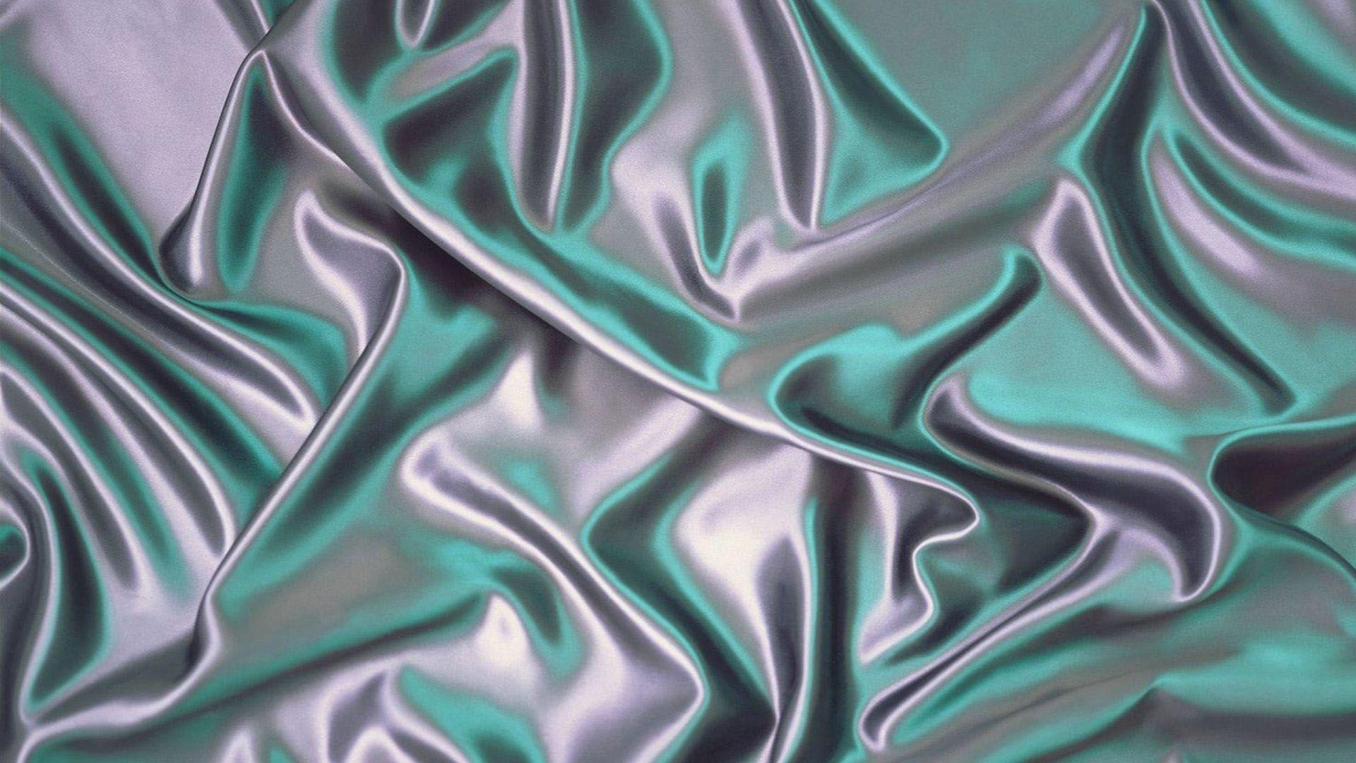 Wavy Seagreen Aquamarine Silk Texture HD Silk Wallpaper