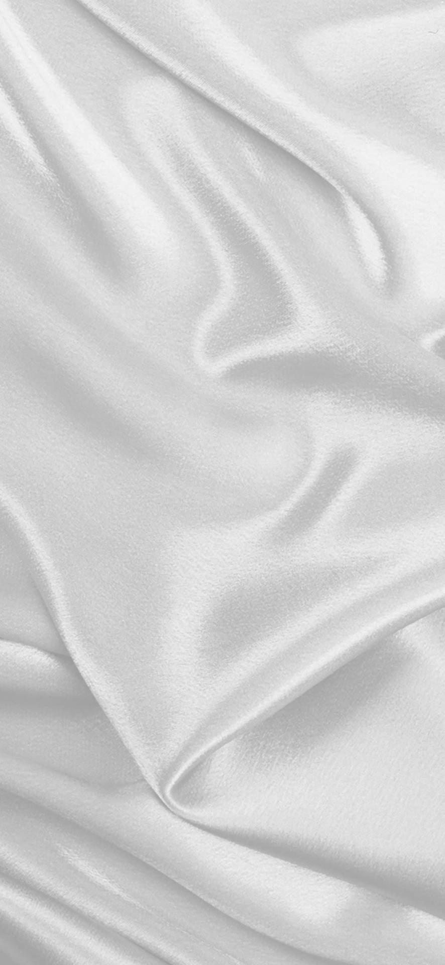 A white background with a wave of white fabric - Silk