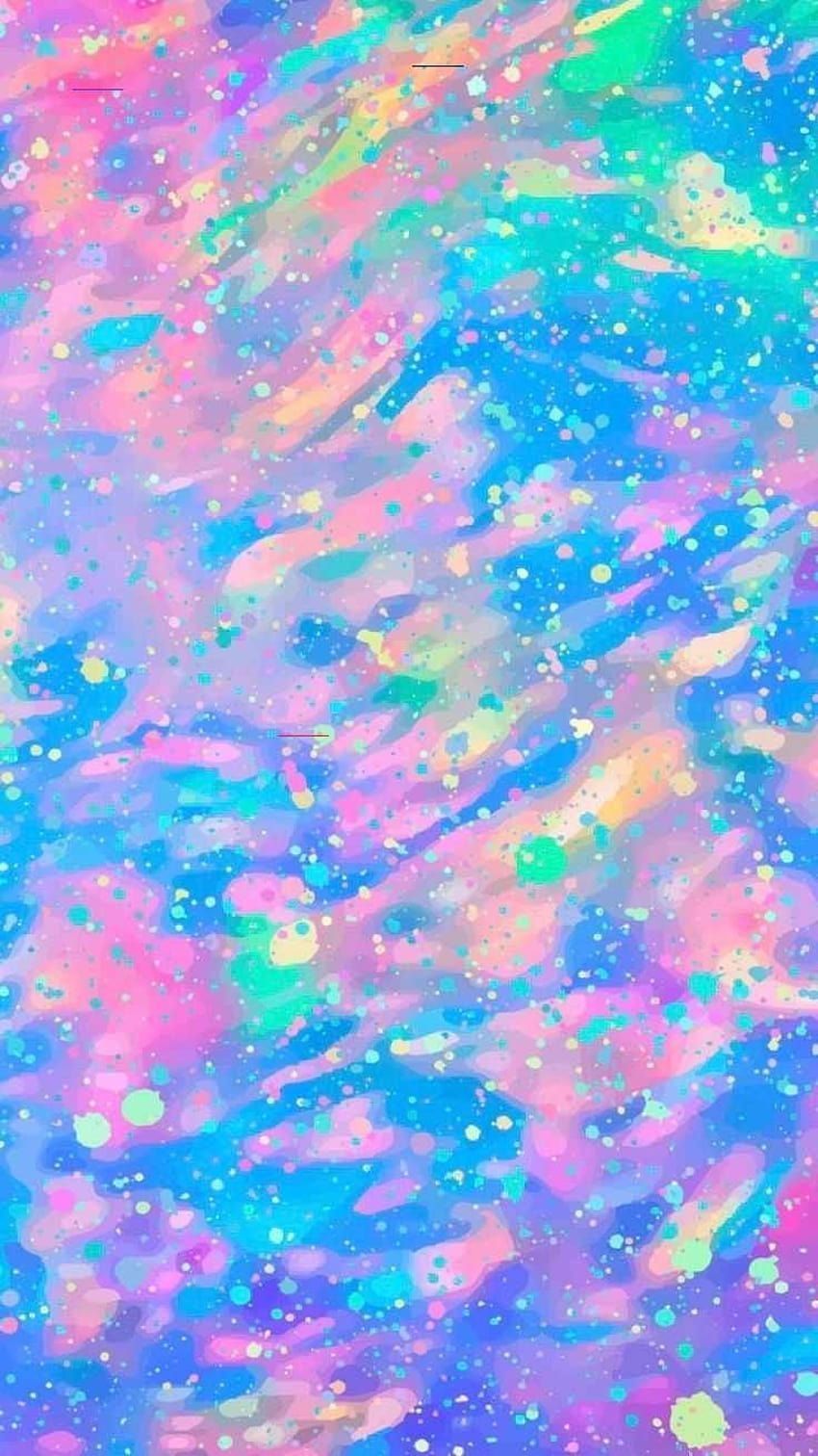 Aesthetic rainbow glitter HD wallpaper