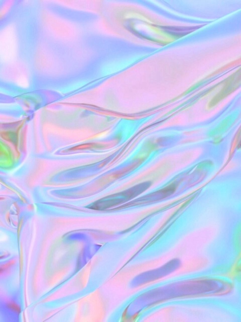 A close up of a piece of iridescent plastic with a wave pattern - Iridescent