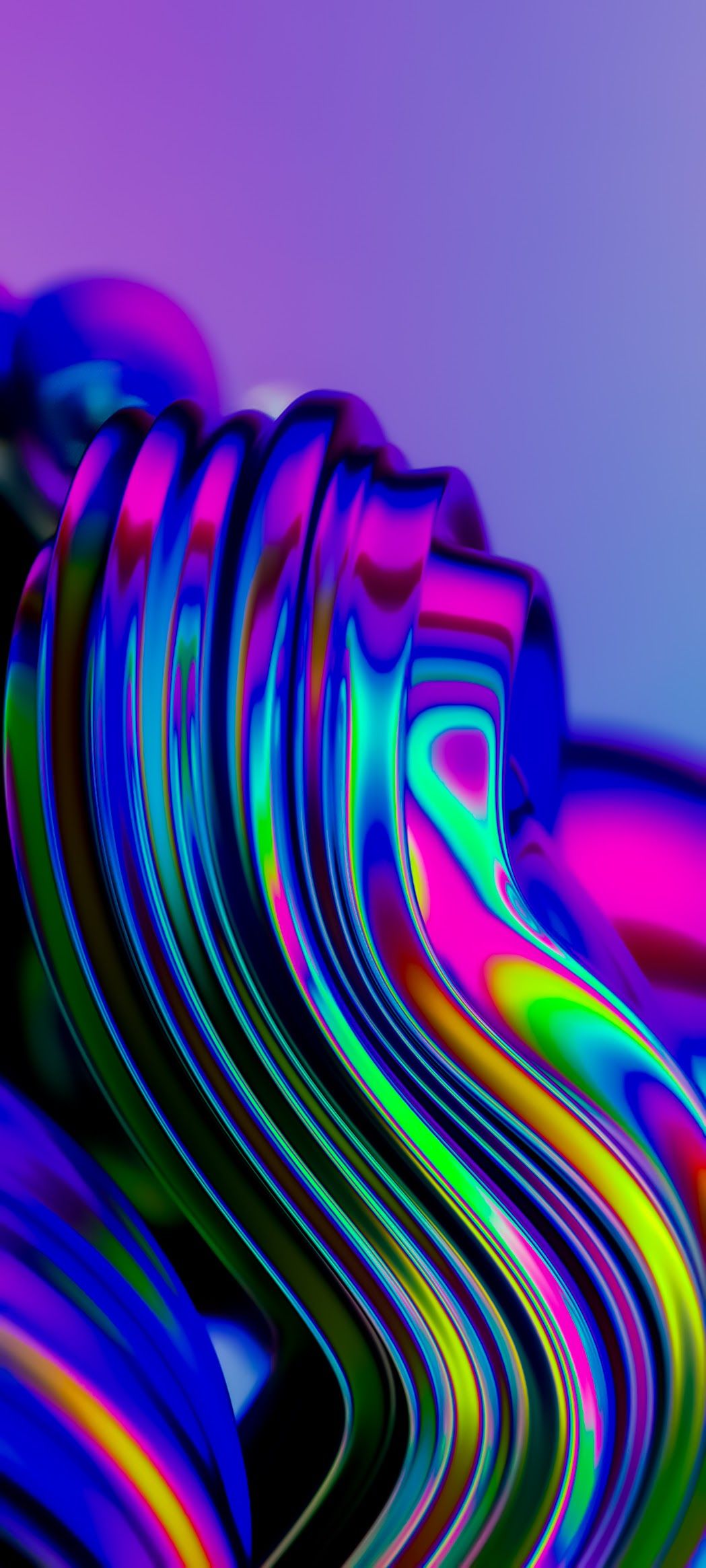 A photo of a colorful abstract art piece - Iridescent