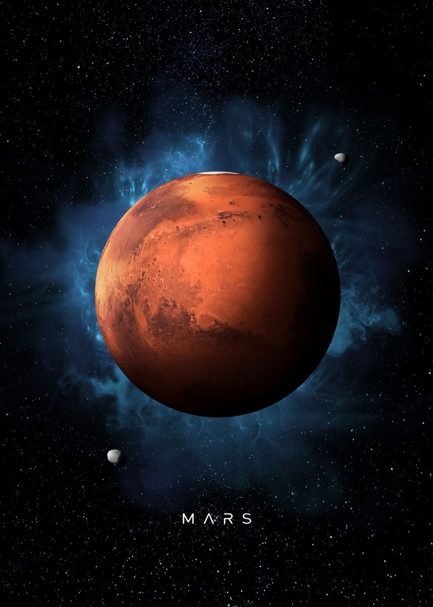 An image of the planet Mars in space. - Mars