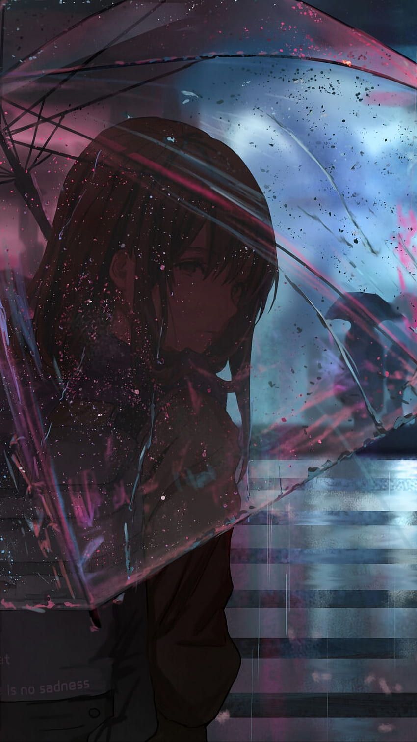 IPhone Anime 3D, Aesthetic Rain Anime HD phone wallpaper