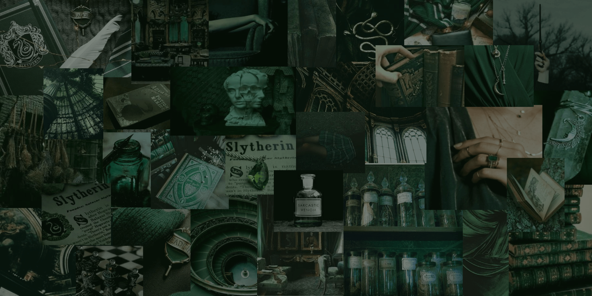 Aesthetic wallpaper for slytherin. - Slytherin