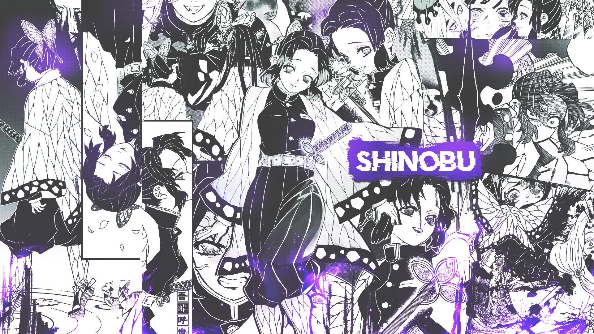 Demon Slayer Shinobu Kochou On Different Views HD Anime Wallpaper