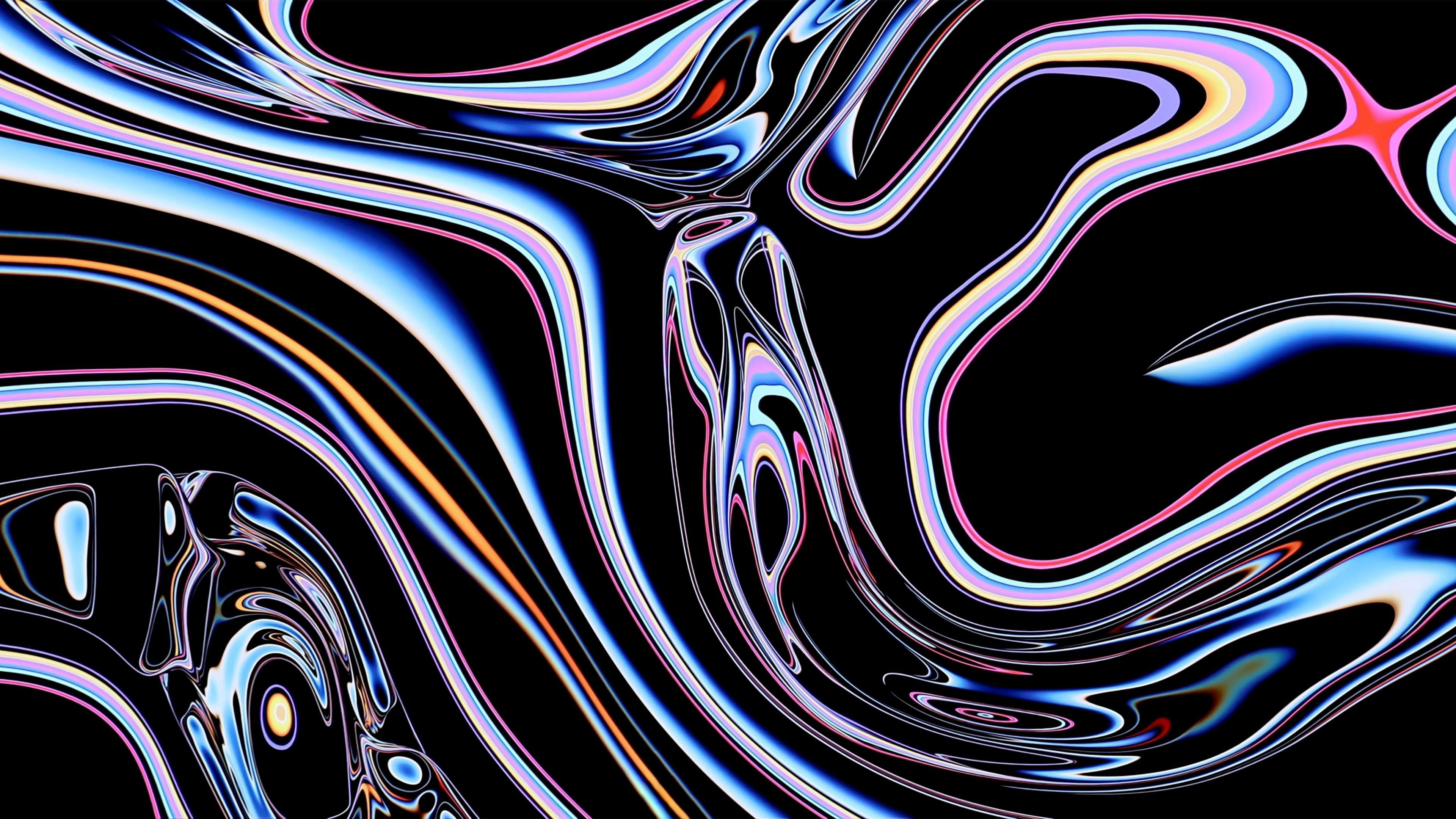 Psychedelic Wallpaper 4K, Apple Pro Display XDR, Stock