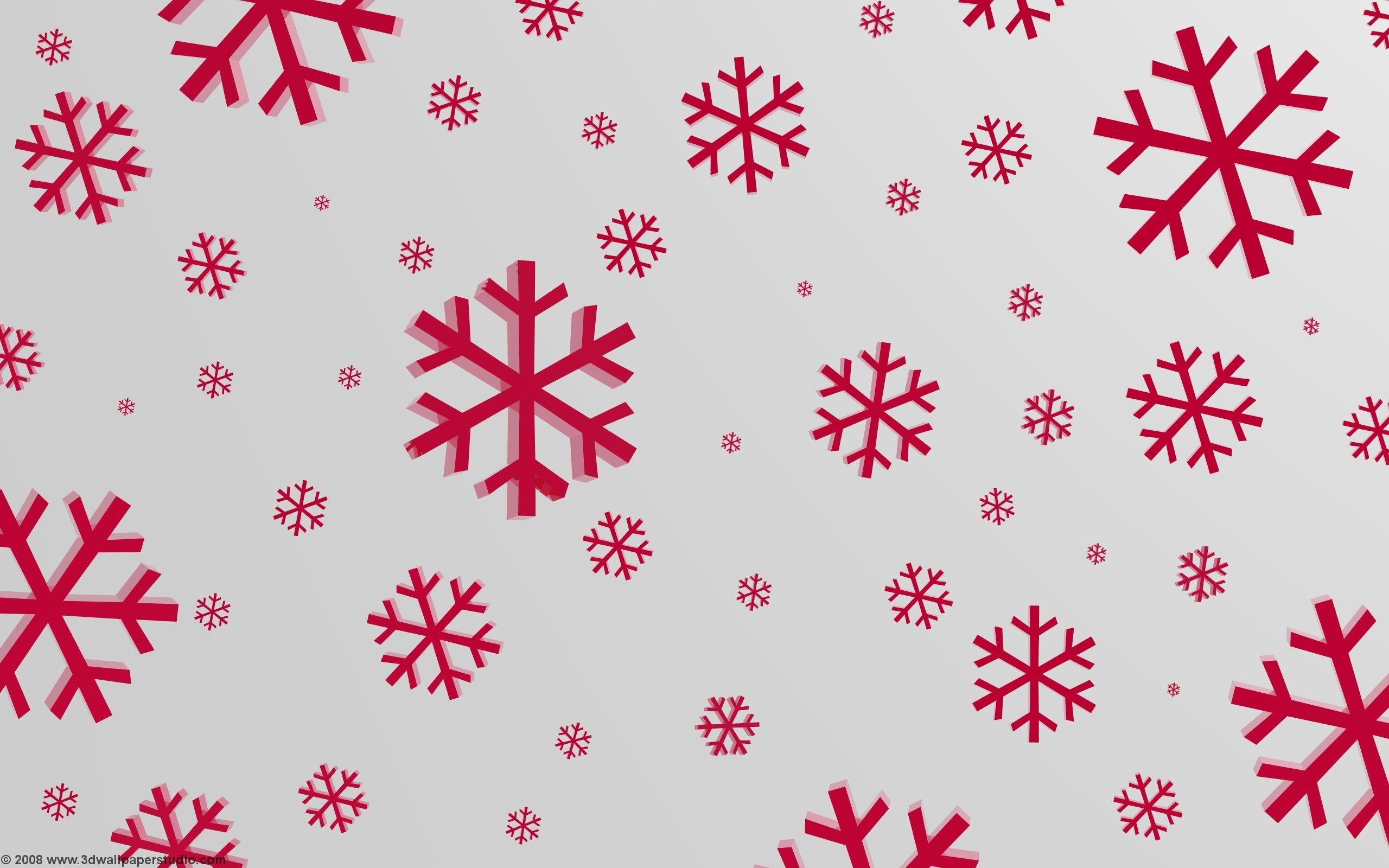 Snowflakes wallpaper, red, white, gray, Christmas, 1920x1200, picture, image - Snowflake