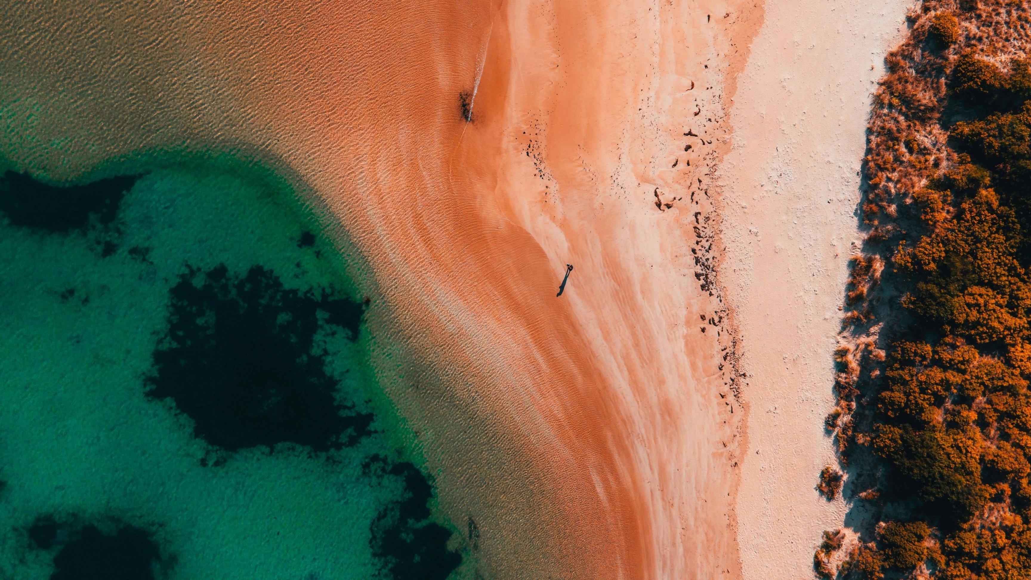 Photography Aerial Beach 4K 4K Wallpaper, HD Nature 4K Wallpaper, Image, Photo and Background