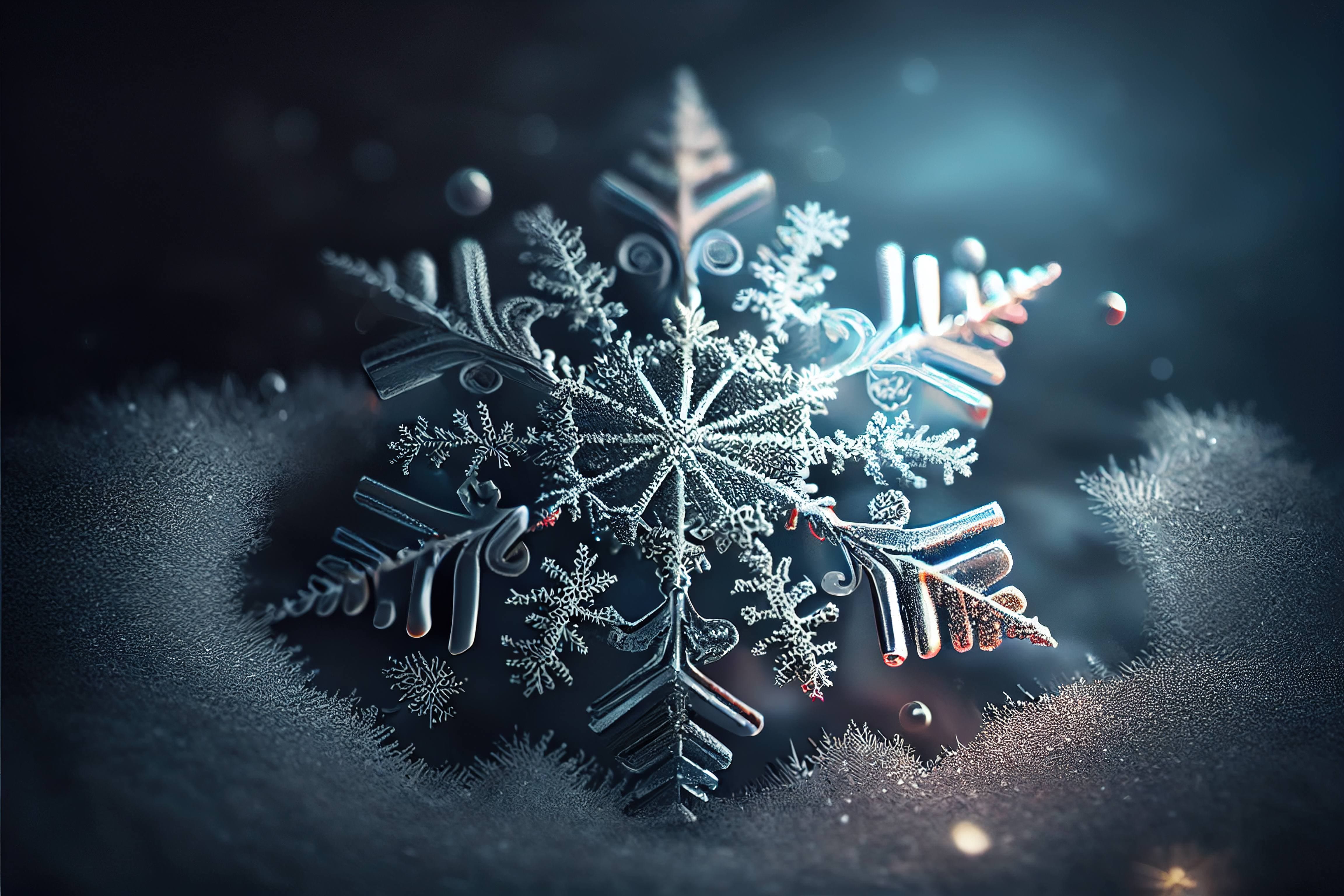 Snowflake holidays wallpaper