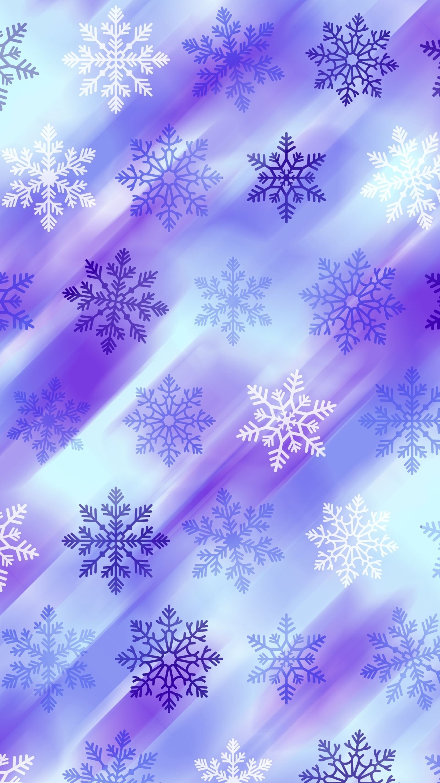 Artistic Snowflake Phone Wallpaper