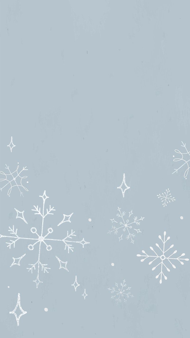 Winter iPhone wallpaper, Christmas snowflake