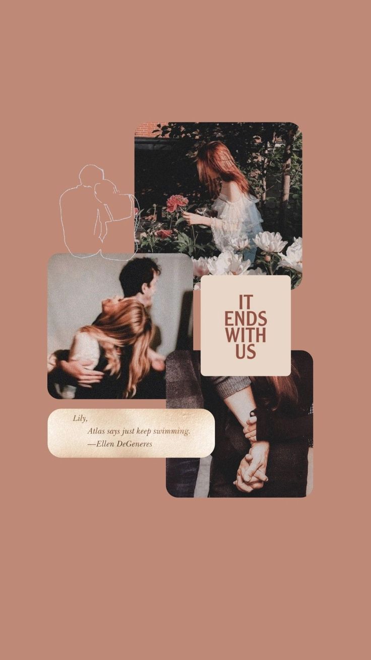 A collage of Lily and Atlas from the book It Ends with Us by Colleen Hoover. - Atlas