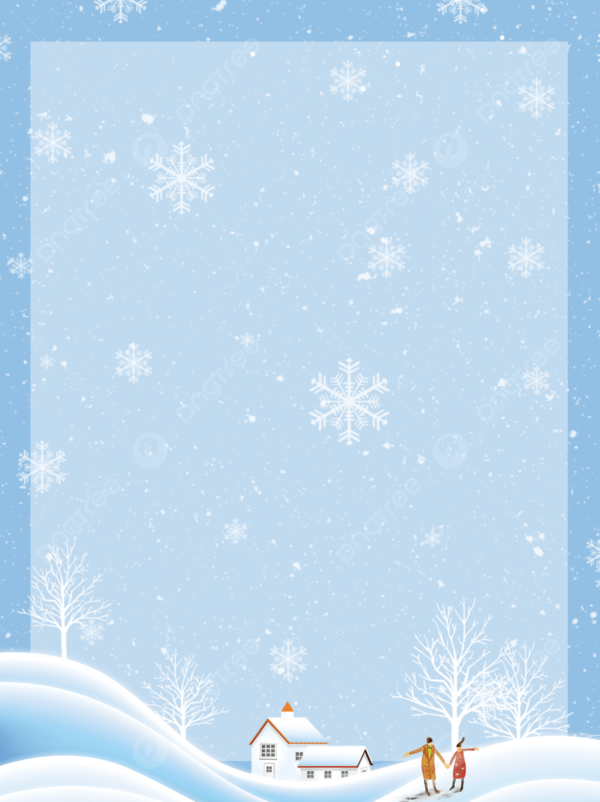 Creative Aesthetic Paper Cut Wind Winter Snowflake Background Illustration Wallpaper Image For Free Download
