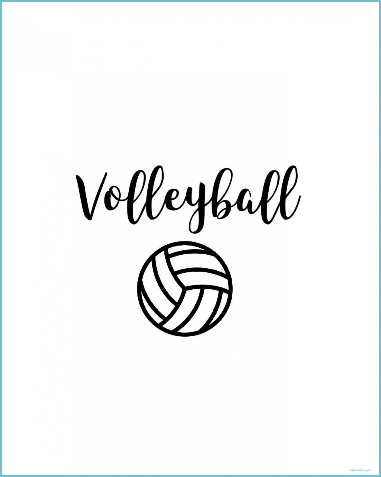 Volleyball word art with a volleyball graphic - Volleyball