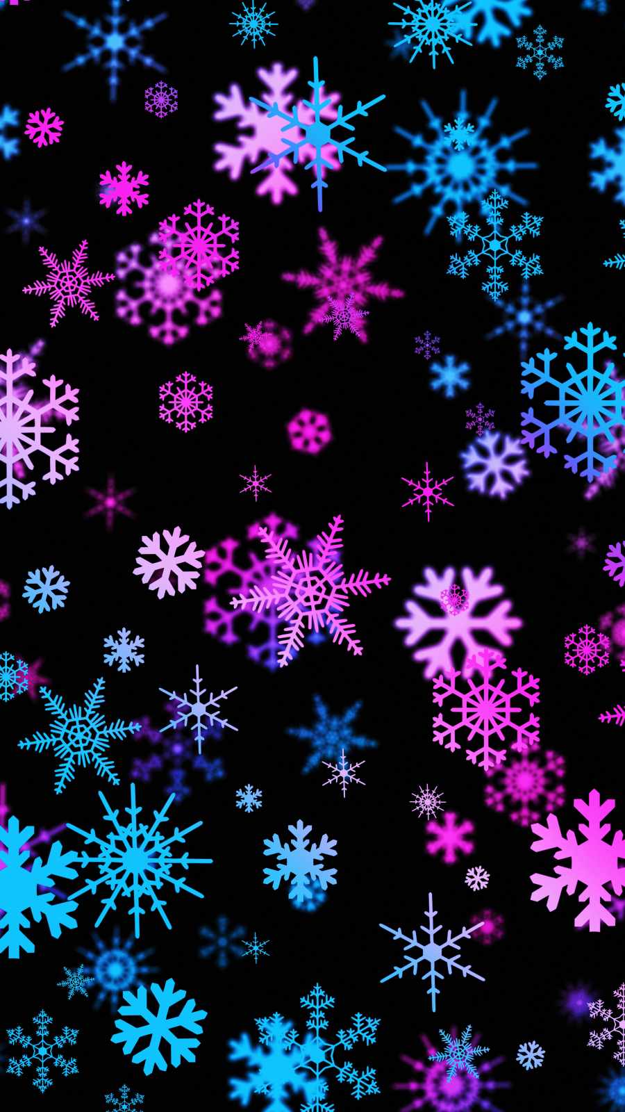 IPhone wallpaper with a colorful snowflake pattern. - Snowflake