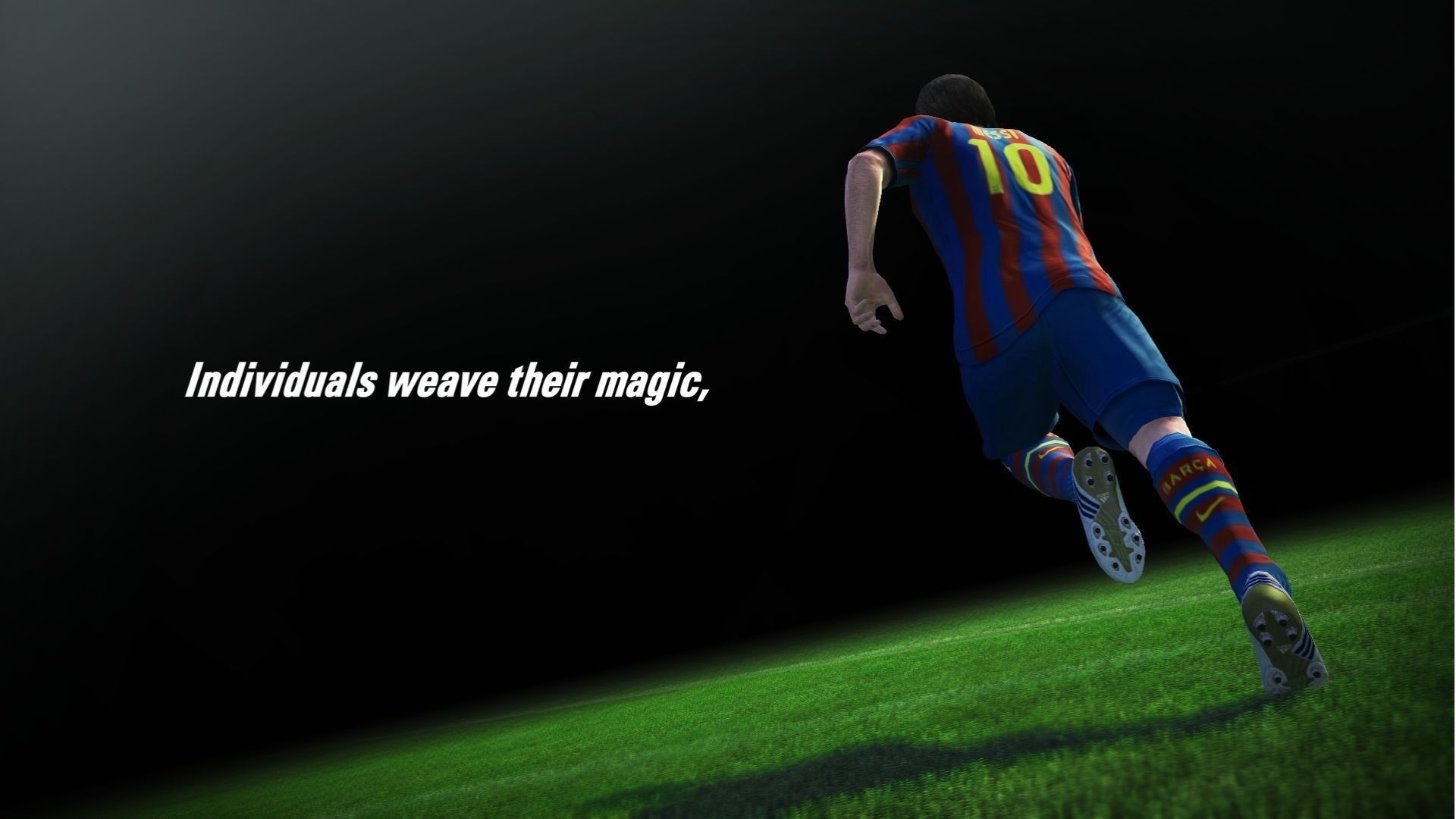 Individuals weave their magic, wallpaper background desktop soccer - Soccer