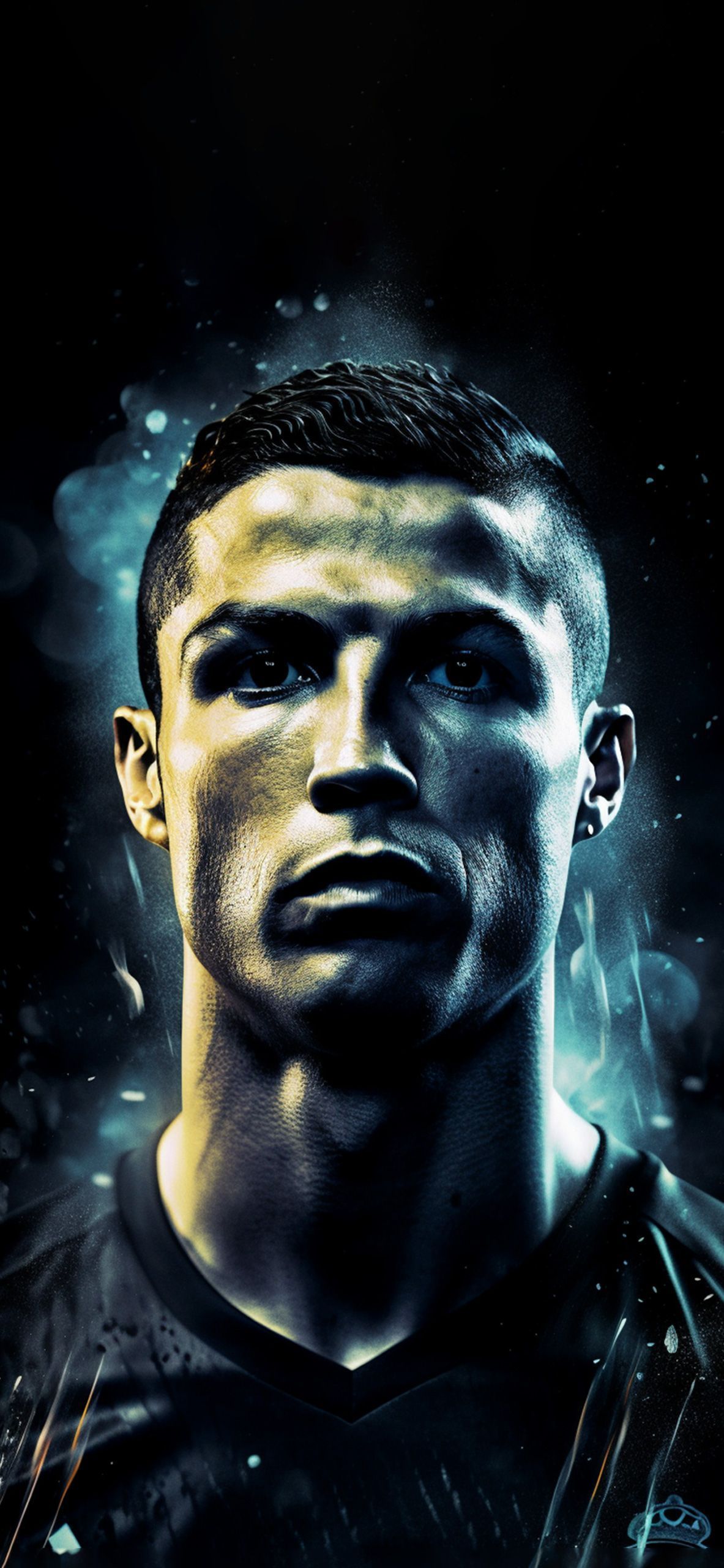 Cristiano Ronaldo Dark Wallpaper Wallpaper for iPhone