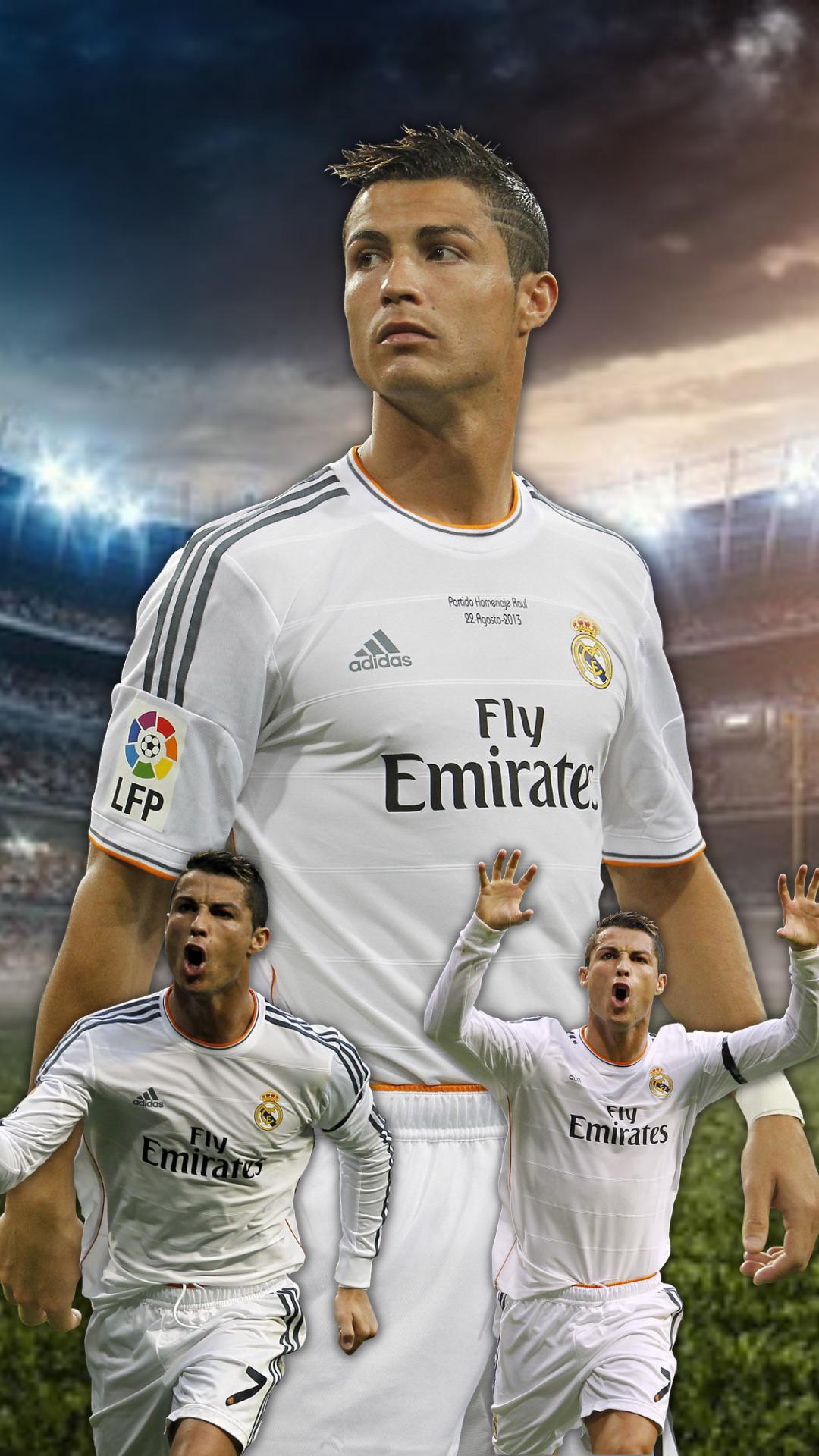 Cristiano Ronaldo Real Madrid Wallpaper iPhone with image resolution 1080x1920 pixel. You can make this wallpaper for your iPhone 5, 6, 7, 8, X backgrounds, Mobile Screensaver, or iPad Lock Screen - Cristiano Ronaldo