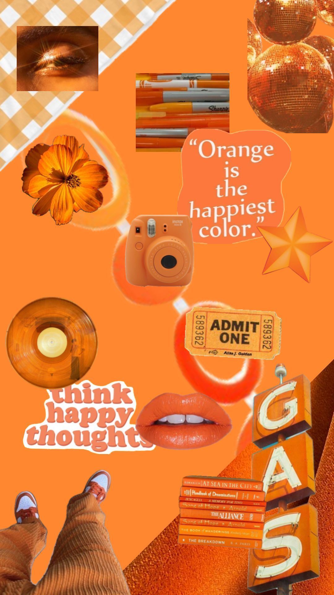 #orange#aesthetic #collage#art#therainbowseries