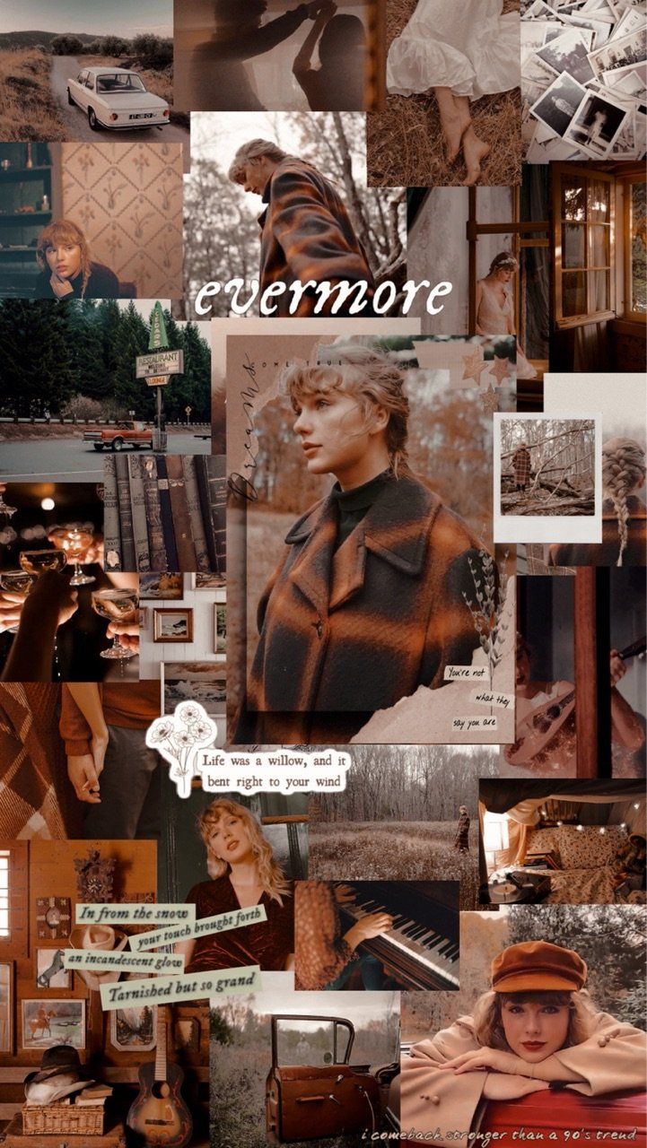 taylor swift evermore aesthetic uploaded by ✮ b e c c a Wallpaper Download
