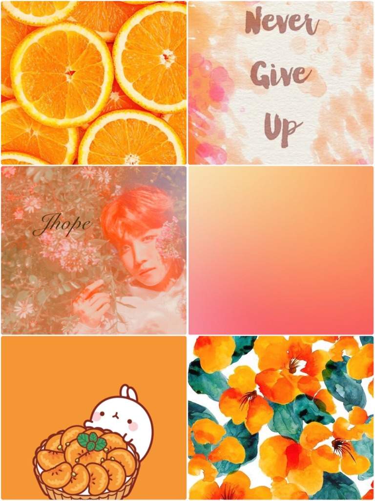 Aesthetic Pastel Orange Wallpaper