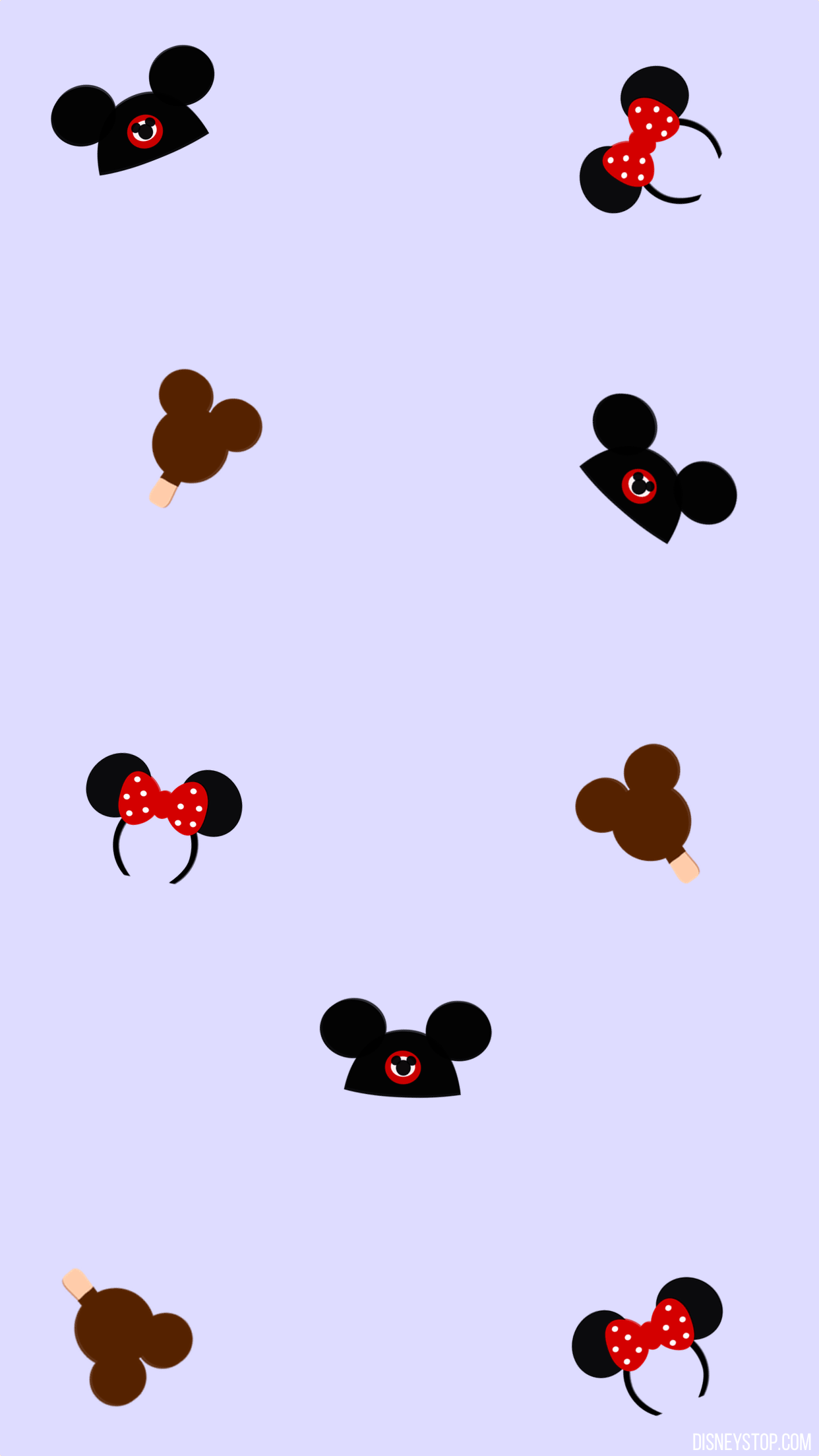 Mickey Mouse ears are shown in various colors. - Mickey Mouse