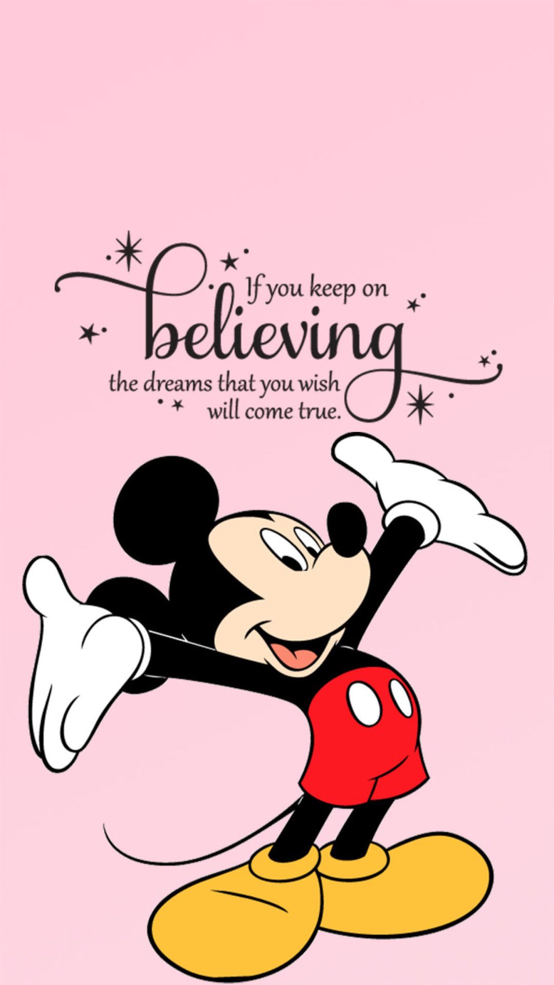 Mickey mouse quote if you look on believing the dreams that come true - Mickey Mouse