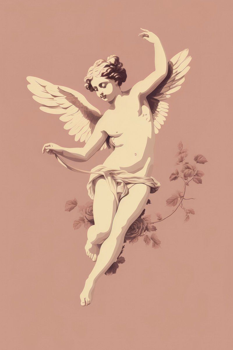 Cupid Sketch Image Wallpaper