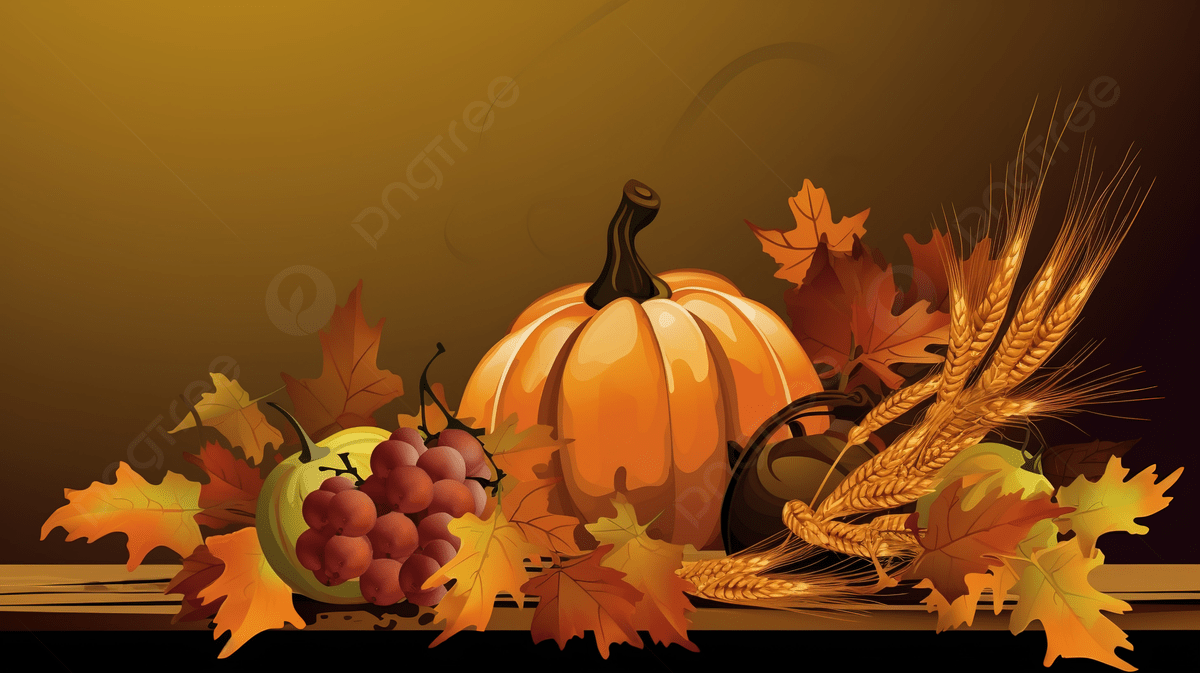 Thanksgiving HD Wallpaper HD Pumpkins Corn Wheat Background, Leaves, Free Thanksgiving Picture Clip Art Background Image And Wallpaper for Free Download