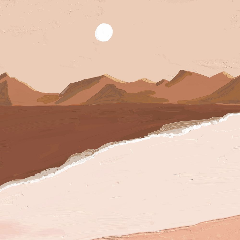 Desert Vector Image Wallpaper